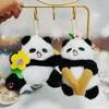 Adorable Wiggle Panda Pendant Plush Toy Cartoon Backpack Charm