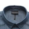 Emporio Armani Solid Color Square Neck Single-Breasted Short Sleeve Shirt Men Shirts Blue 6R1CA6-1DRLZ-0941