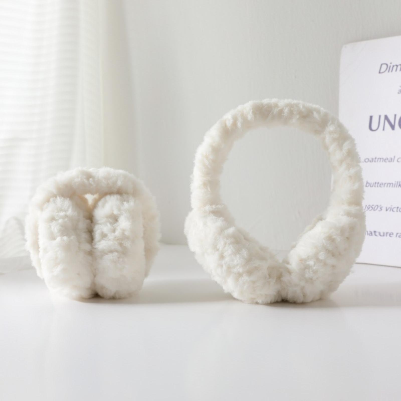 

Winter Women s Antifreeze Earmuffs Earmuffs Outdoor Riding Ear Warm Earmuffs One Size білий