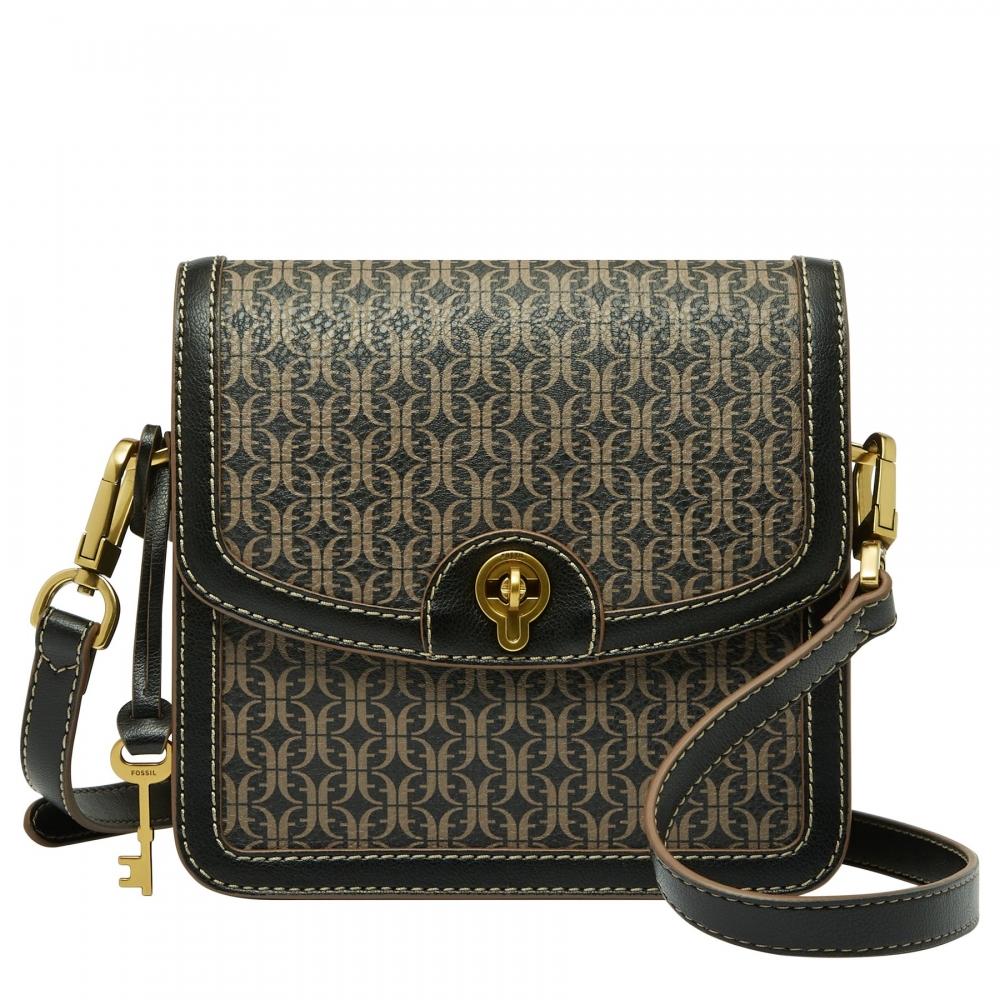 

Fossil Women s Ainsley Printed PVC Small Flap Crossbody