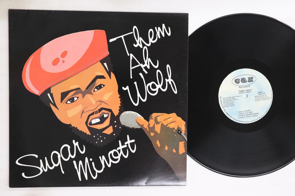 LP Record SUGAR MINOTT - Them Ah Wolf CELP103 C & E Records 1987 UK Reggae, Ska & Dub Used