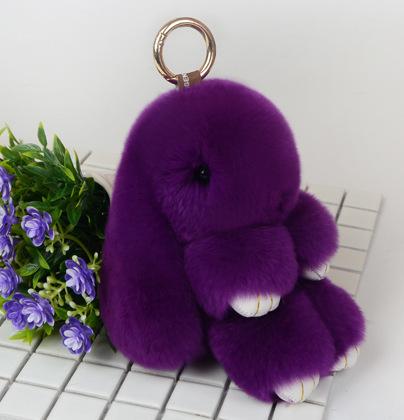 Cute Natural Rabbit Fur Pom Bunny Women Fluffy Rabbits On Bag Car Trinket Jewelry Wedding Party Toy Gift Bag Charm