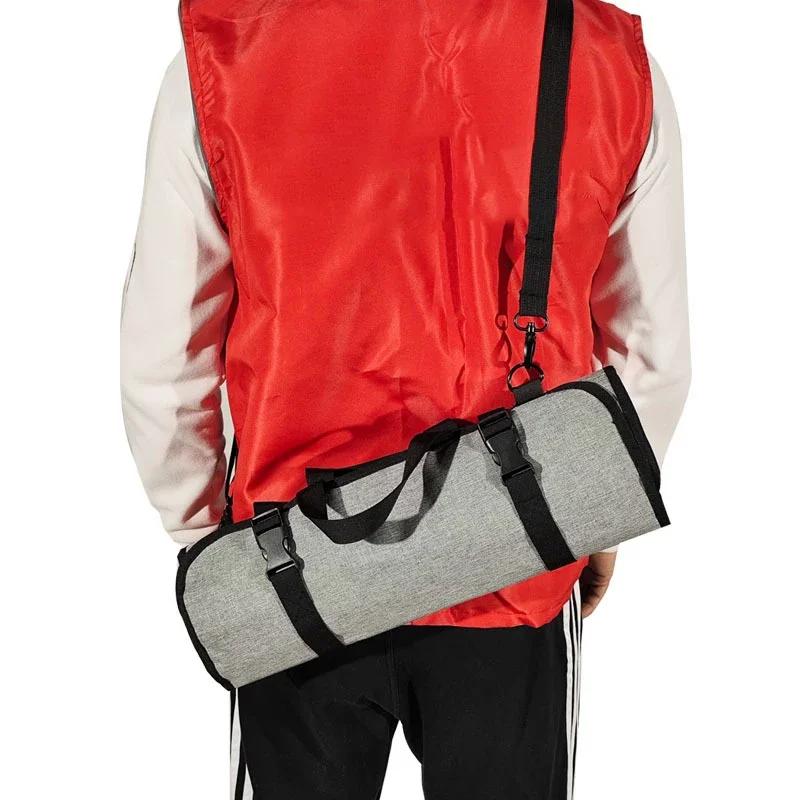 Chef Knife Roll Bag Foldable Professional Kitchen Knife Storage Pocket Outdoor Tool Bag Portable Picnic Knife Carrying Case