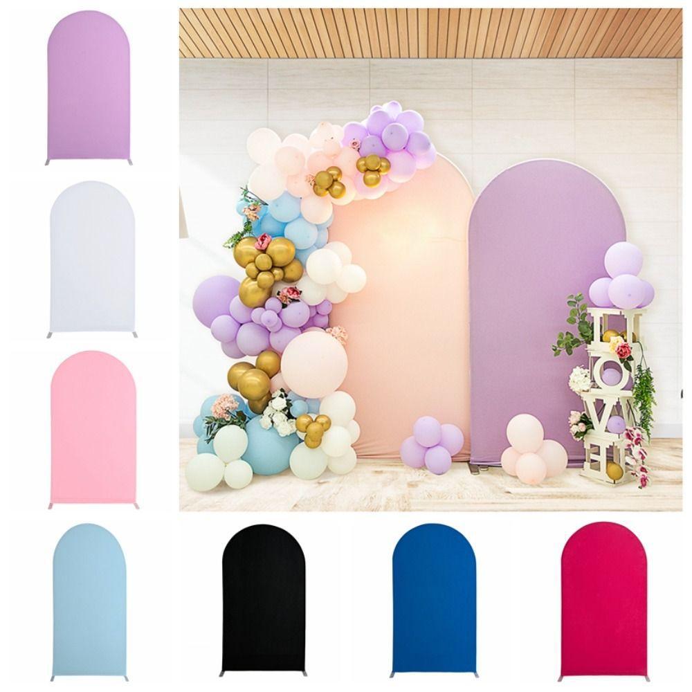 Solid Color Stretchy U-Shaped Backdrop Fabric for Party Decoration and Arch Covers