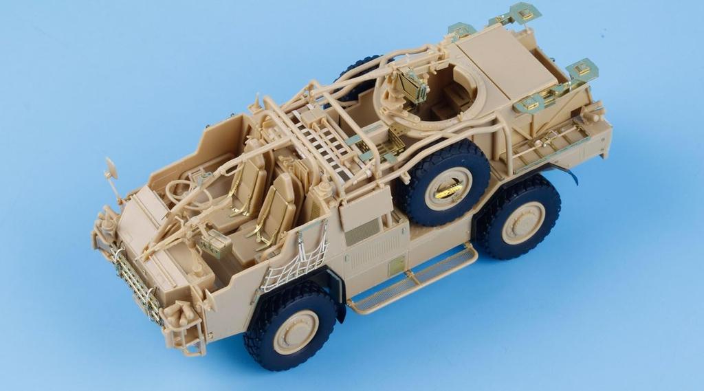 Tetra Model ME Serie Britischer Schakal II Hochmobiles gepanzertes Fahrzeug Plastikmodellbausatz ME3572 1/35 (für HB)