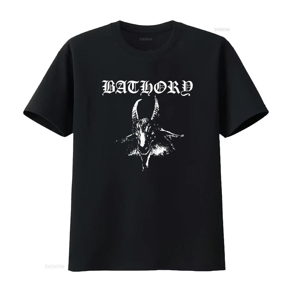 Bathory Heavy Metal Band Print T Shirt Available In Full Sizes From S To 5xl Vintage Stretched Top For Everyday Wear