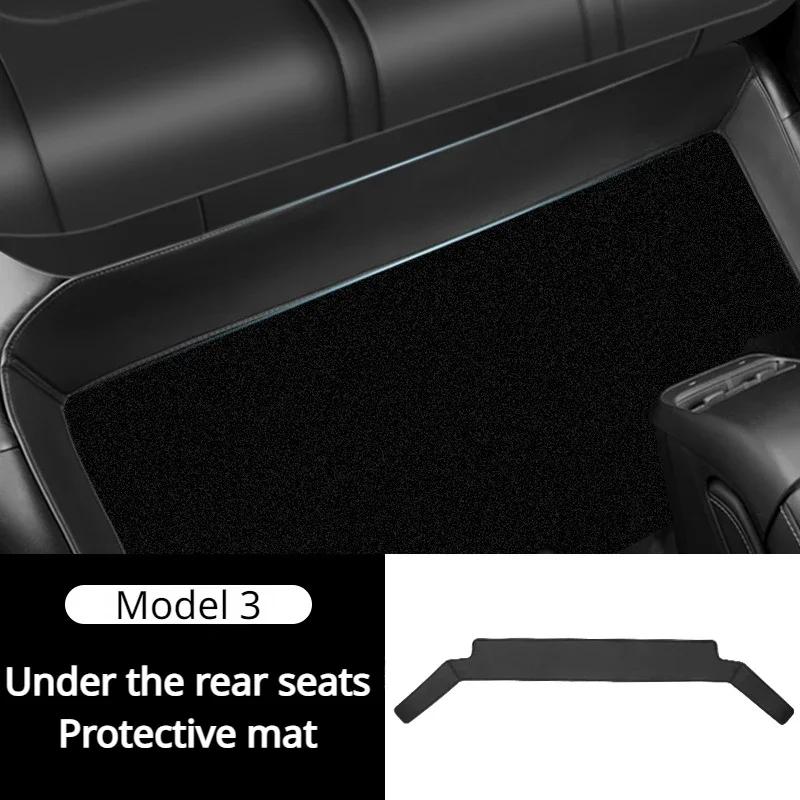 For Tesla Rear Seat Lower Protective Mat Applicable to Model Y Model 3 Highland Electric Vehicle Protective Pad 2025 Accessories