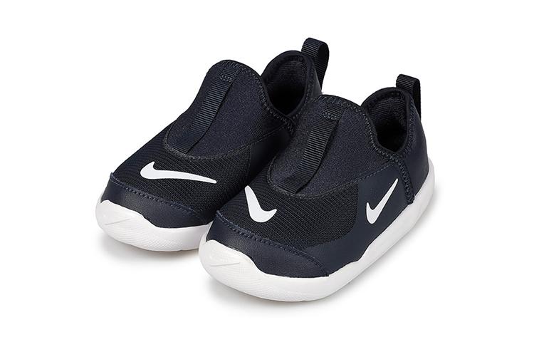 Nike Lil' Swoosh Low top Sports Casual Shoes Black White Infant And Toddler AQ3113-001