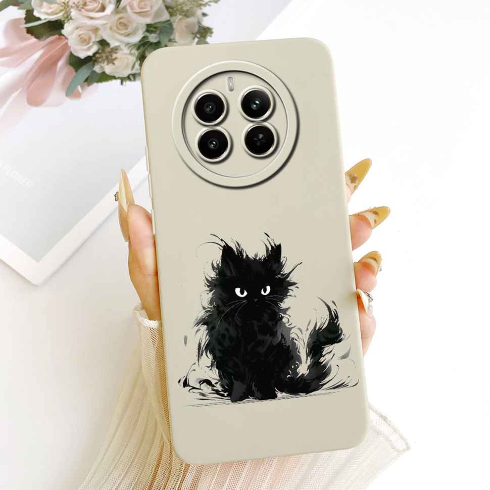 Für Realme 12 Pro 5G Hülle Bunte Blumen Rückseite Weiche Silikon Handyhülle Für Realme 12 Realme12 Pro RMX3842 Taschen Coque Capa