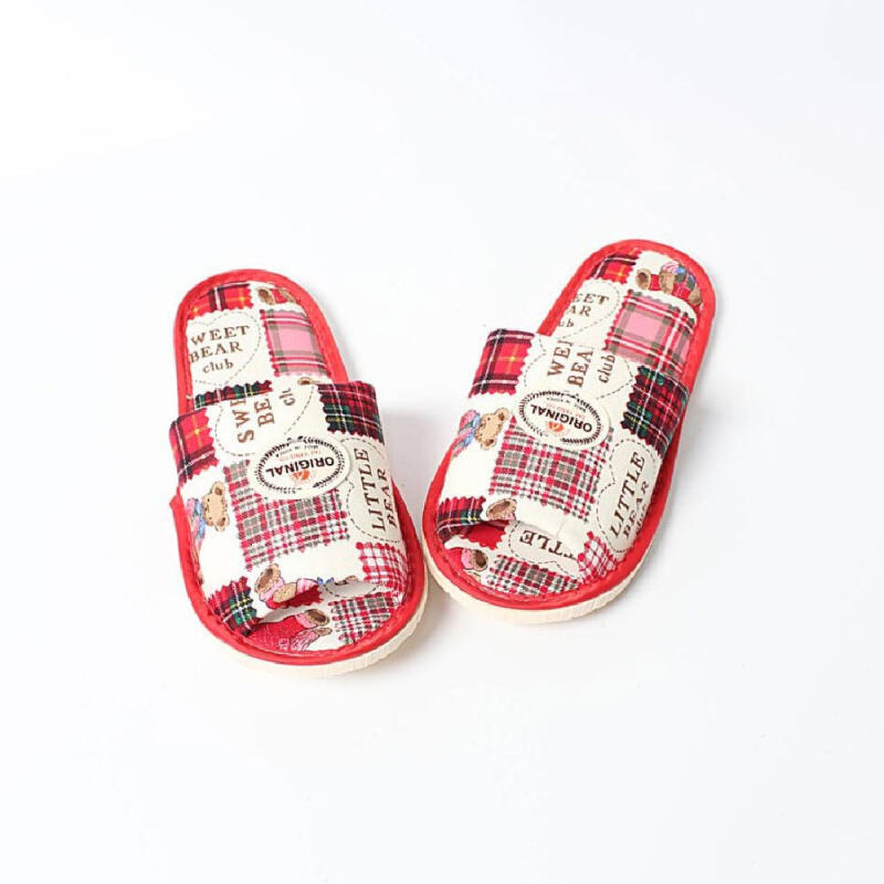 Bear Combination Pattern Living Room Indoor Slippers Combi