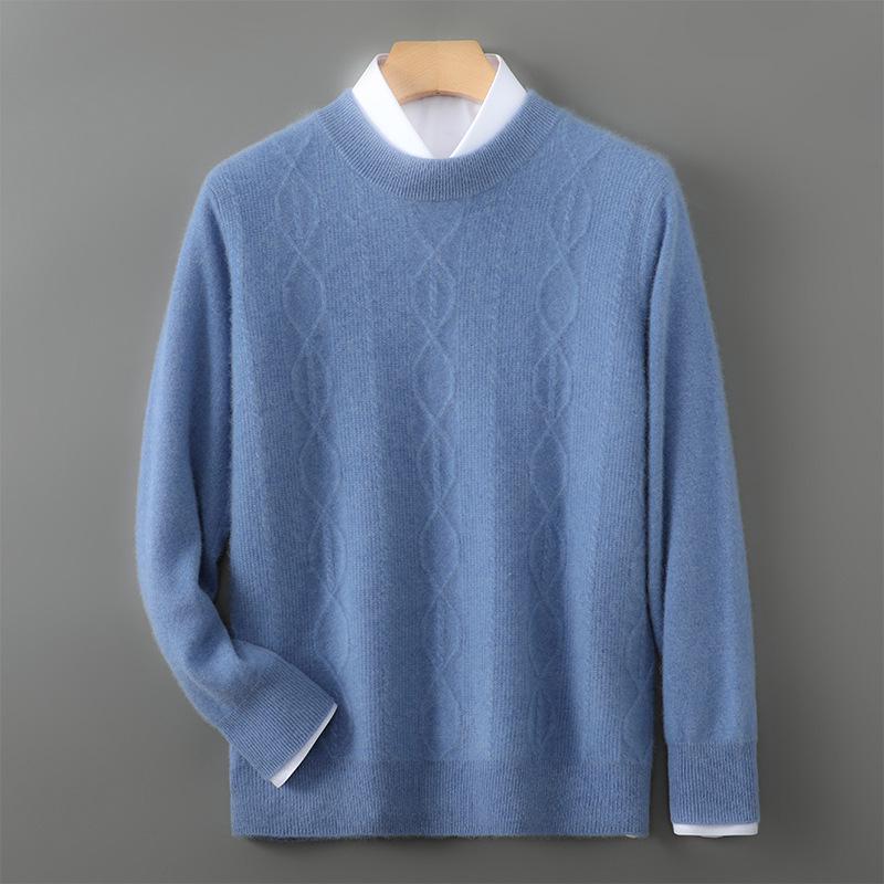 Men's Pure Wool Half-High Neck Pullover Sweater 2025 Autumn/Winter Collection