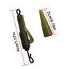 6 pezzi clip di piombo ibrida a cambio rapido con coda in gomma clip a scatto a cambio rapido accessori per la pesca alla carpa manica antigroviglio per impianti di pesca alla carpa Tacke
