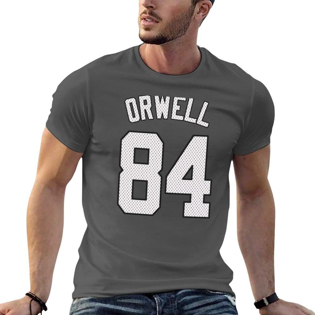 George Orwell 1984 Koszulka Unisex Bawełna 100% Koszulki Dla Unisex Dopasowany Krój Unisex Koszulki Wysoka Jakość Luksusowa Marka Koszulka