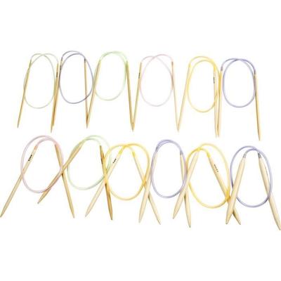 Assortment of Good Quality Bamboo Circular Knitting Needles. Ref 42251