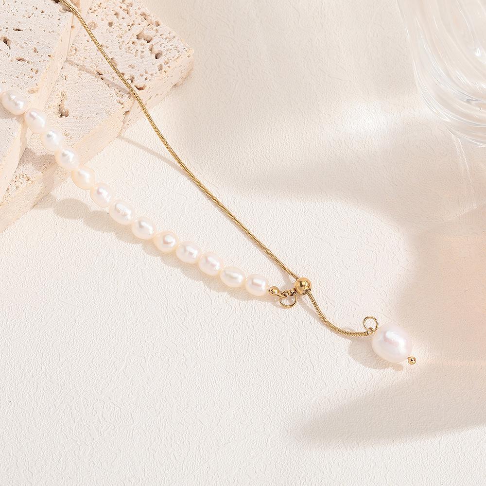 XXX Fashion Jewelry Long Natural Pearl Necklace Sweater Chain Necklace Trendy Jewelry for Women