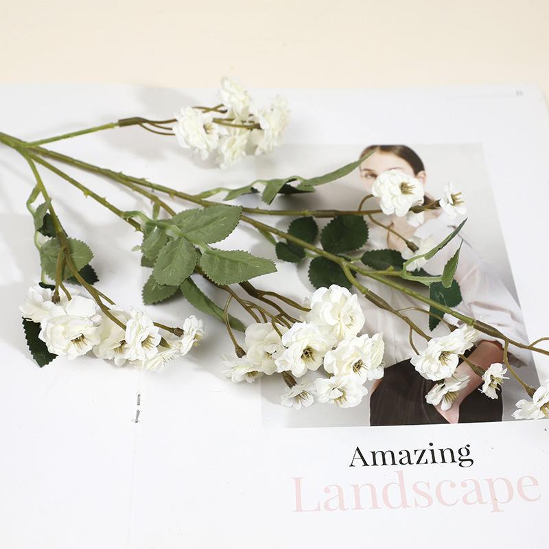 High-end rose flower simulation flower home furnishing living room fake flower decoration ornament table flower