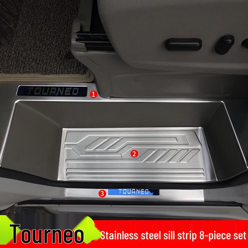 Ford Tourneo Threshold & Rear Bumper Guard Set