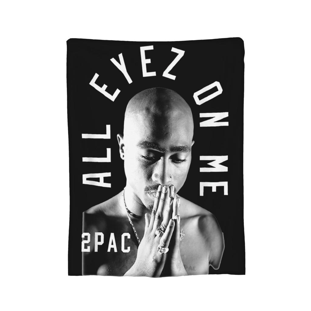 Rapper Tupac  Blanket Flannel 2pac Hip Hop Super Warm Throw Blanket for Outdoor Travel Bedroom Quilt