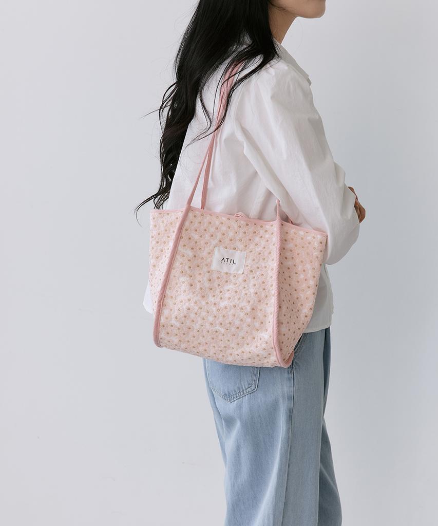 Atil Studio Floral Cozy Tote And Shoulder Bag _ [Pink]