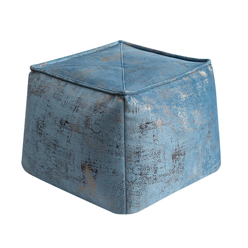 Japanisches Futon Kissenbezug Quadratisch Marokkanisches Leder Kissen Pouf Nordische Heimdekoration Hocker Sofa Fußhockerbezug Ohne Füllung