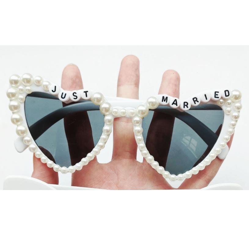 Party Glasses for Bride & Groom - Exquisite Dress-up, Photo-Ready, Free Shipping.