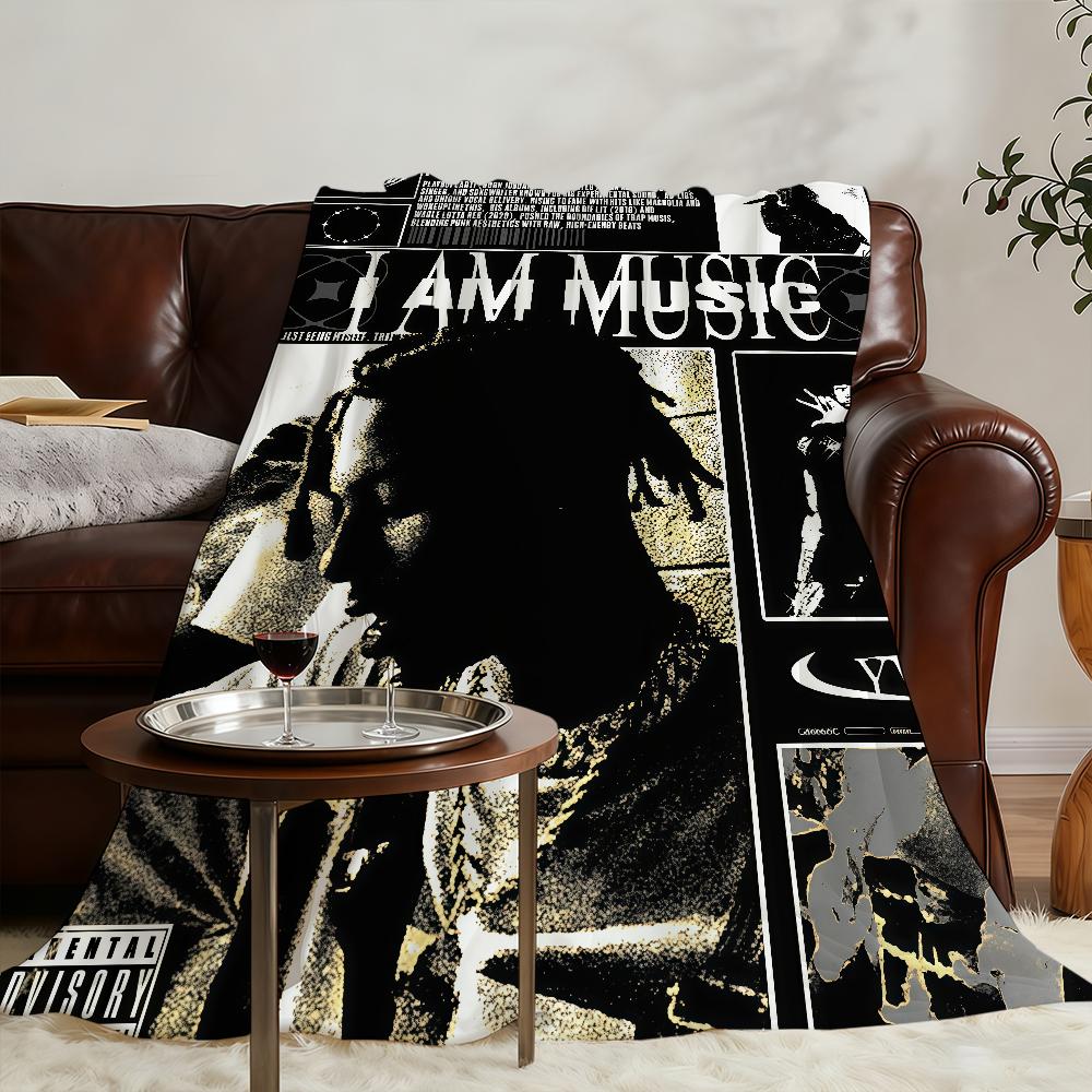 Playboi Carti IO SONO MUSICA Coperta Morbida Calda Pellicciosa Plaid Super Giocattoli per Bambini Letto Divano Auto Culla