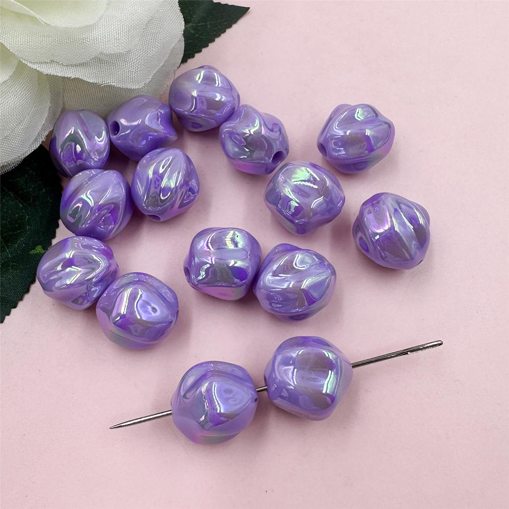 Jewely Accessories Magic Color Making Earrings Creative Beads Loose DIY Bracelets 21mm Fashion 15Pcs Heterotypic Acrylic