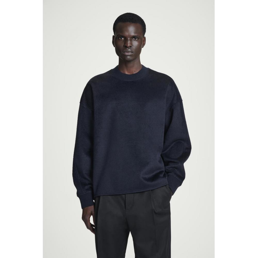 

Cos Japan Oversized Merino Wool Jersey Sweater navy/S