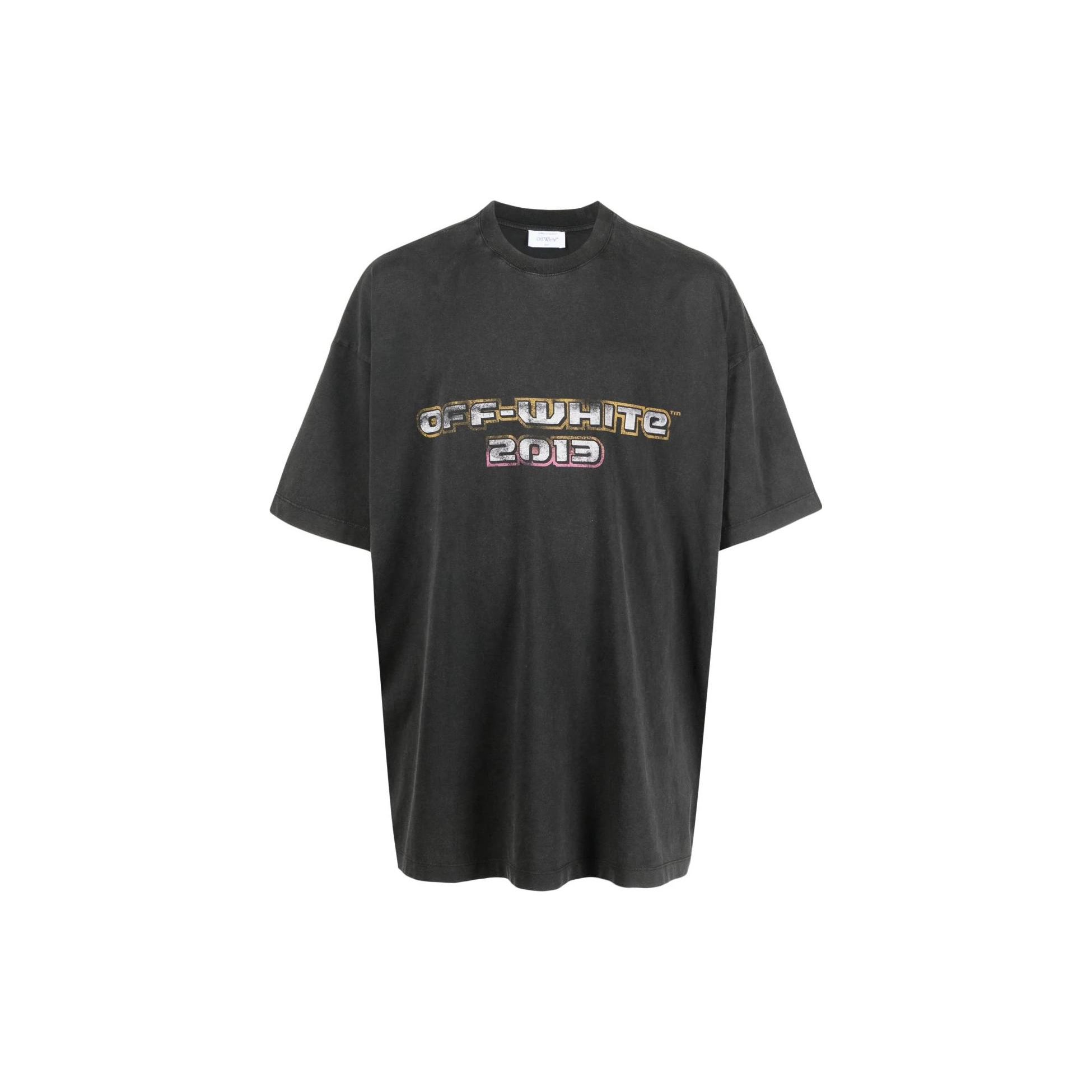 

Off-White Футболка с короткими рукавами Digit Bacchus, черные/многоцветные мужские топы OMAA161F23JER0121084 XS