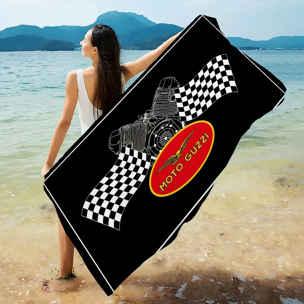 M-Moto G-Guzzi Microfiber Blanket Quick Drying Beach Towels Oversized Printing Super Absorbent Pool Towel Blanket