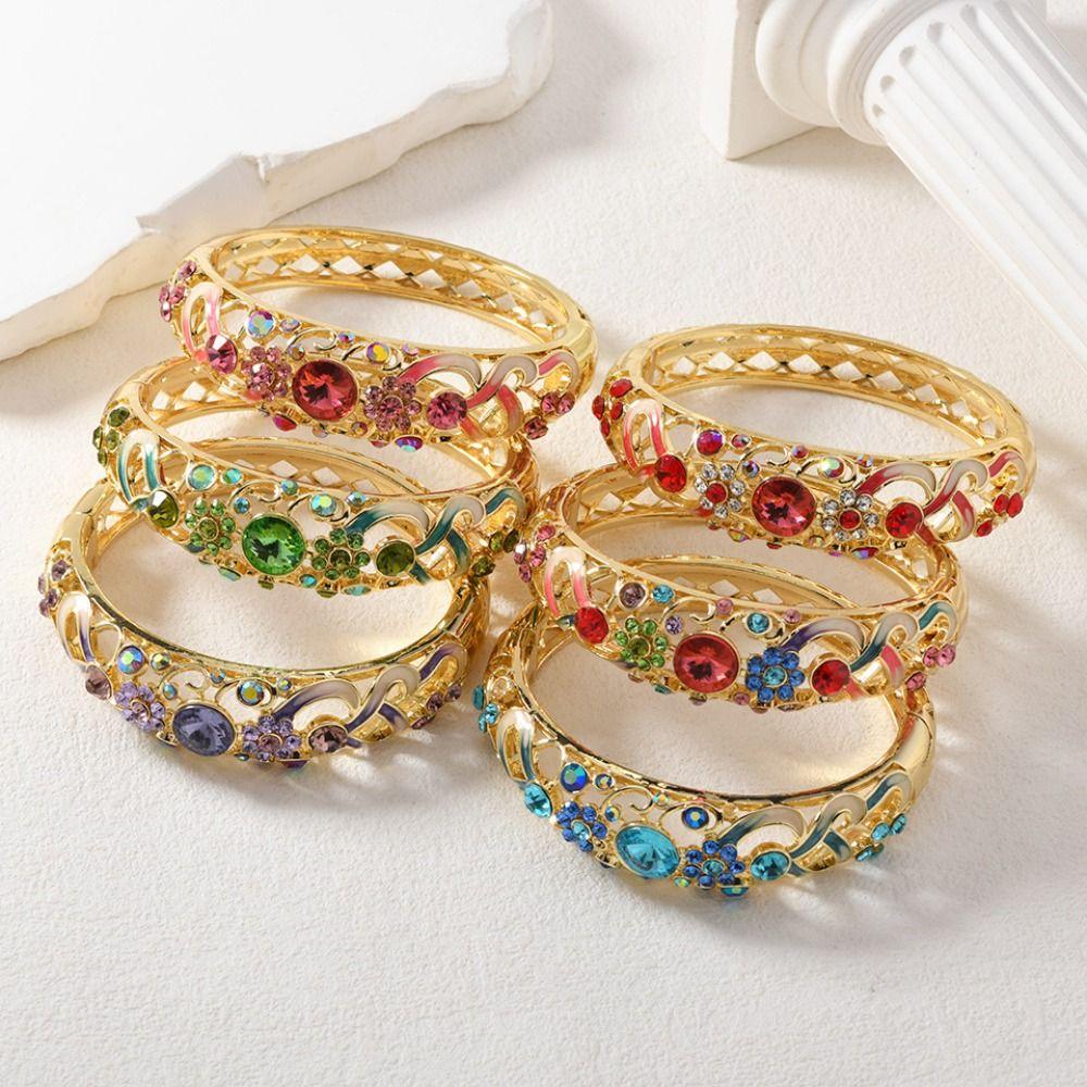 Enamel Beijing Cloisonne Bracelet Chinese Vintage Ethnic Bangles Women's Hand Bracelet  Gifts