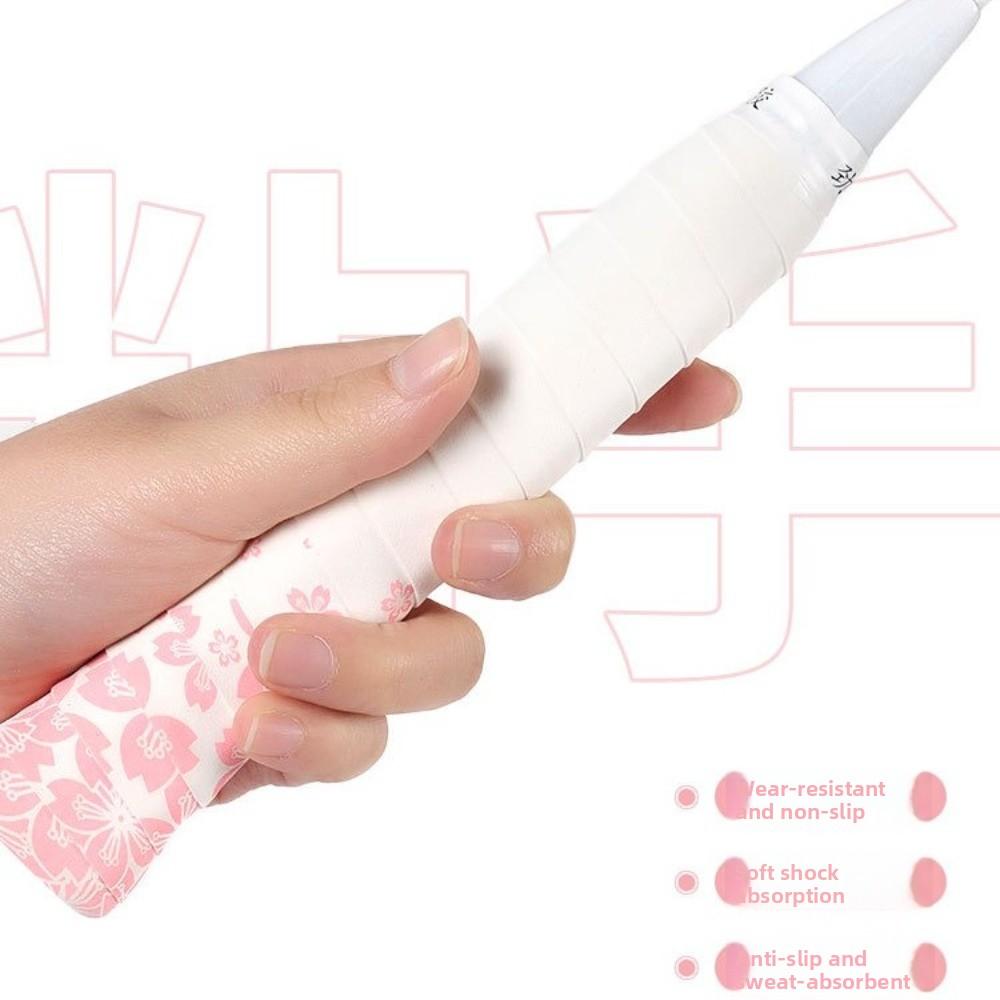 Sakura Print Badminton Racket Grips Wrap Sweat-Absorbent Quickly Self-adhesive Grip