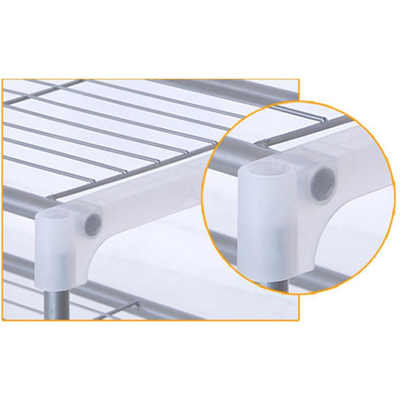 Detachable Stainless Steel Shelf for Kitchen Bathroom Bedroom, Household Microwave Oven Shelf Seasoning Storage Holder