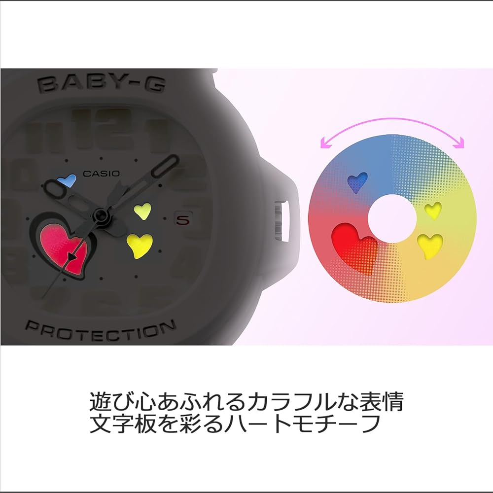 Casio Baby-G Playful Hearts Series BGA-10-7AJF Women's Watch White