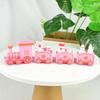 Christmas Mini Train With Snowman Bear Figurines Snowflake Patterns For Holiday Table Decor Xmas Gifts