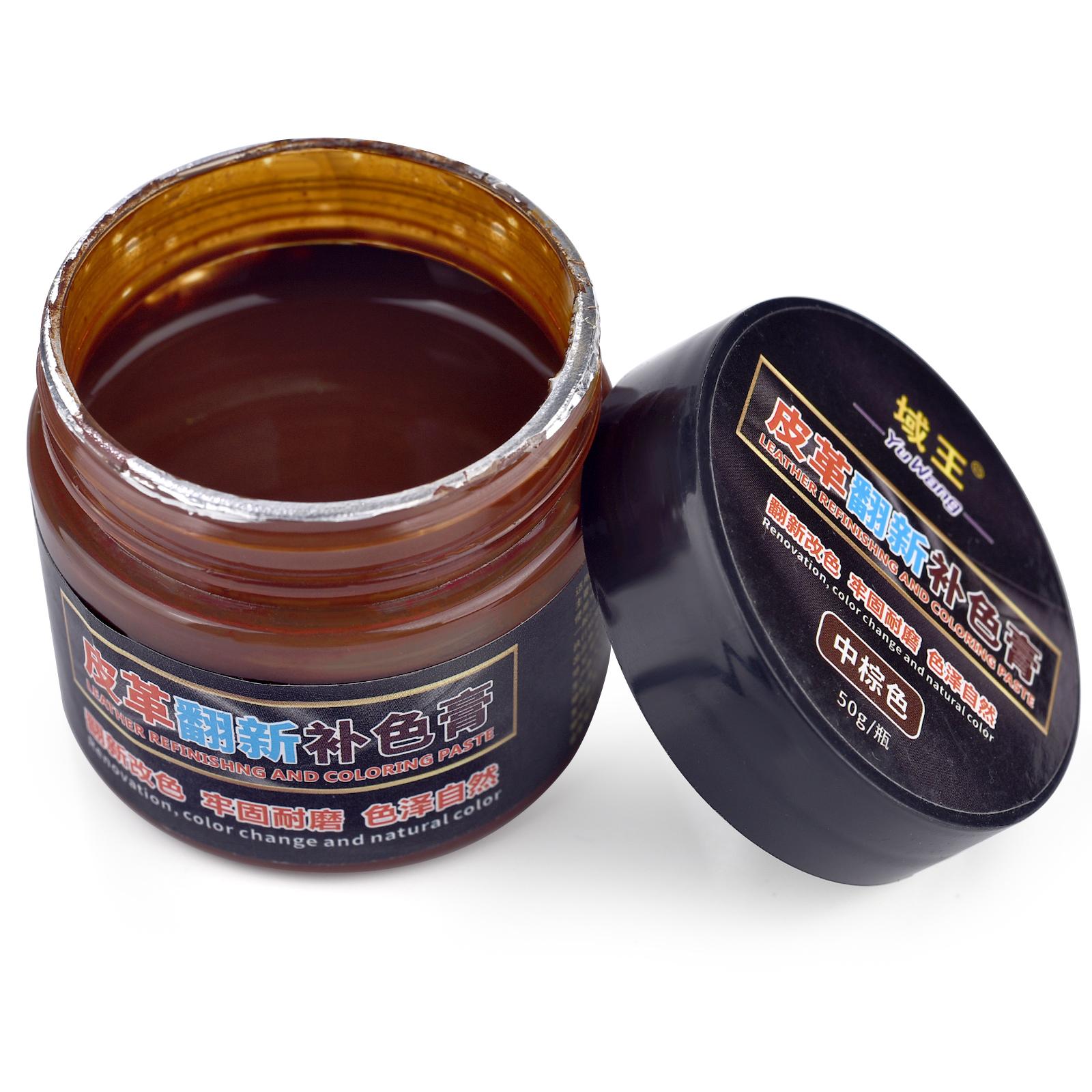 

50г/Флакон Пігмент для фарбування шкіри Рідкий барвник для ремонту шкіри Відновлення Для автомобільного сидіння Сумки Взуття Кросівки Догляд за шкірою Ремесла середній коричневий колір