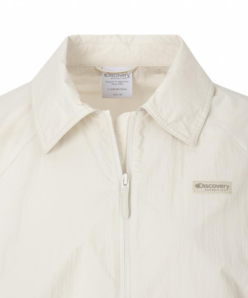 Discovery Expedition Women'S Freshvent Collared Crop Windbreaker (Ivory)