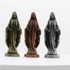 Vintage Designs Standing Maria Figurine Antique Metal Religous Figure Sculpture Miniature Ornament Spiritual Decoration