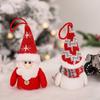 iikuru Christmas Tree Ornament Santa LED Decorations Set, Claus, Snowman, Reindeer, Felt, (ya170)