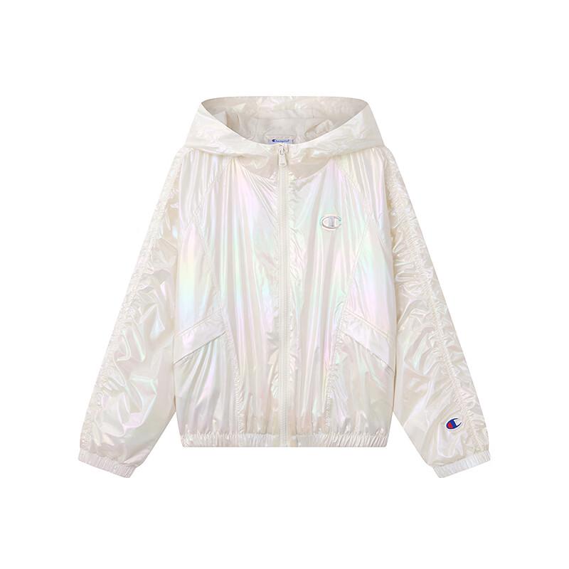 Champion Girls' Rainbow Laser Zipper Hooded Jacket