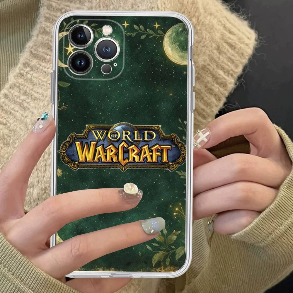 W-World Of W-Warcraft Game Retro Fit For IPhone 16 15 Promax Phone Case IPhone 14 11 12 High End 13 Pro Silicone