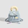 2025 Trendy Women's Denim Color Block Backpack - College Style Handbag & Shoulder Bag