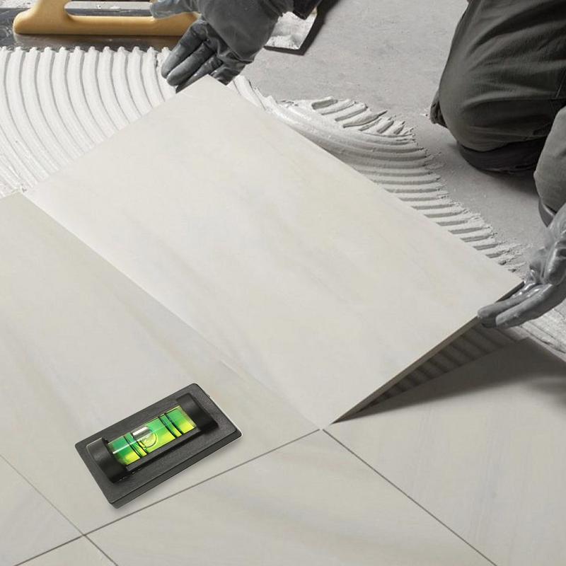 Mini-Wasserwaage, Libellenwerkzeuge, präzise Ausrichtung, vielseitig, grün, quadratisch, Mini-Wasserwaage, Rahmen zum Aufhängen, Kalibrierung