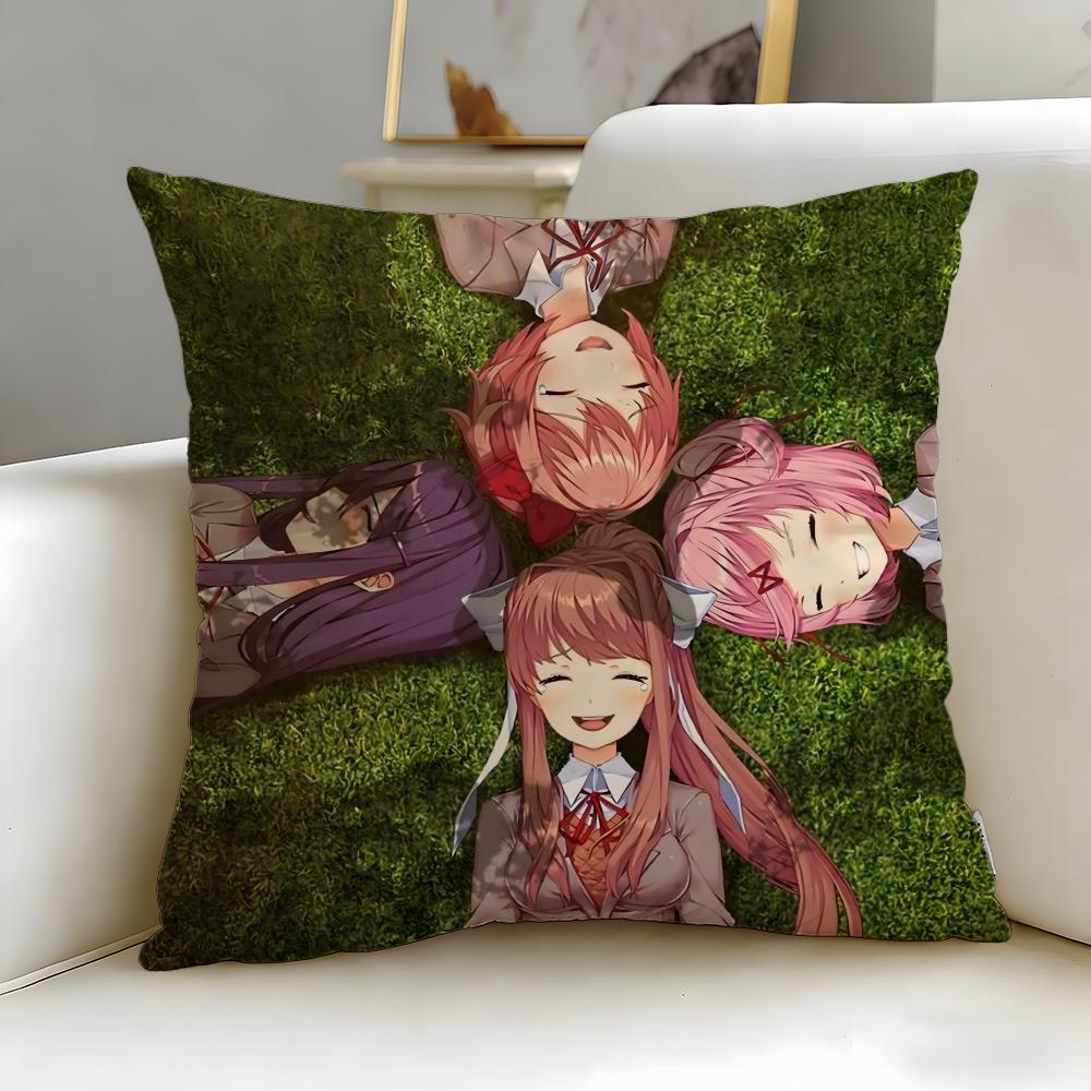 Stylish Ddoki Dokied Cushion Cover Soft EasyWash Pillow Case Versatile for Couch Bed Travel and Office