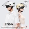 Dual Lens Electric Motorcycle Helmet for Men & Women - 3C Certified, Sun Protection, Half Helmet for Electric Scooters