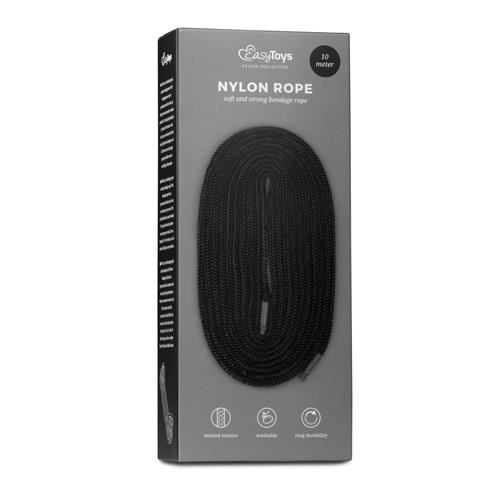 Corde d'esclavage - easytoys fetish - 10 m - noir - durable - lavable