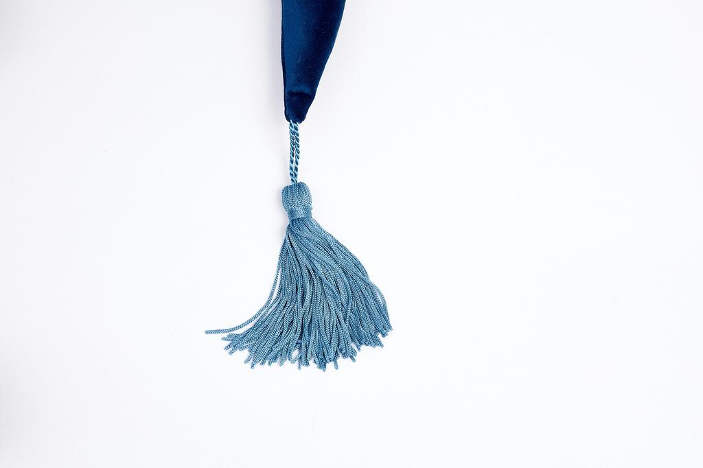 Decorative MOON Shaped Pillow Blue