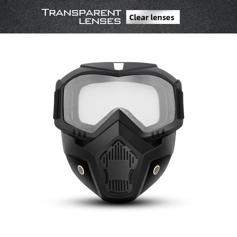One-piece Harley Goggles Mask Motorcycle Splash-proof Windproof Mask Outdoor Off-road Tactical Eye Protection Glasses Mask