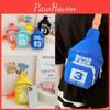 Stylish Children's Chest Bag For Boys And Girls With Colorful Letter Design For Everyday Use