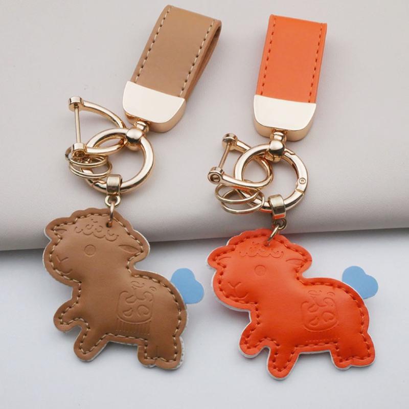 2027 Year Of The Sheep Pu Leather Goat Bag Hanging Pendant Cute Design For Decorating Handbags Backpacks Keyrings